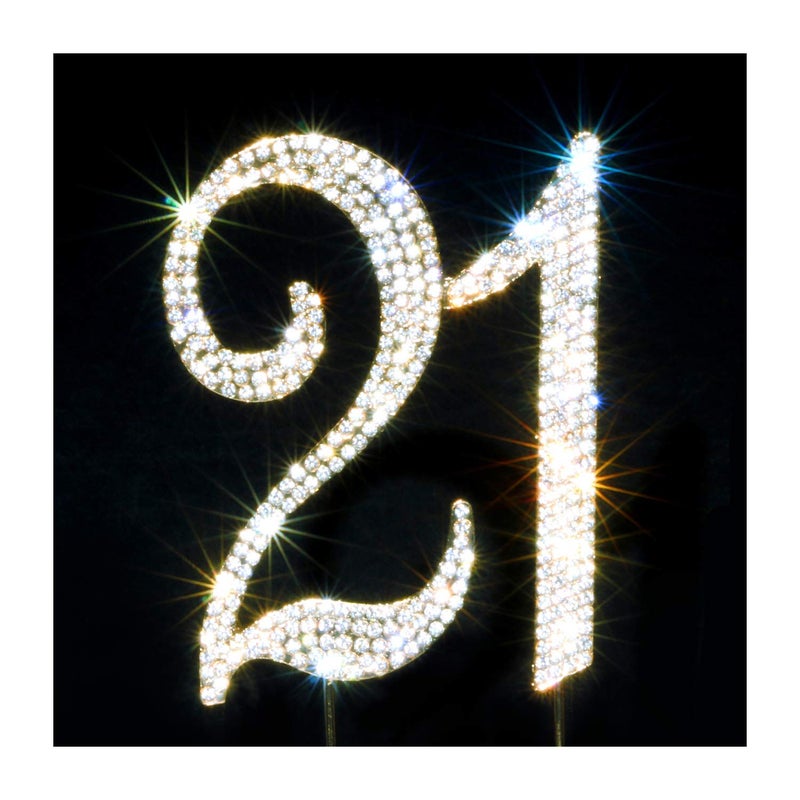 سكوتامالون 21 كعكة توبر بريميوم بلينغ حجر الراين الماس الأحجار الكريمة - Image 1